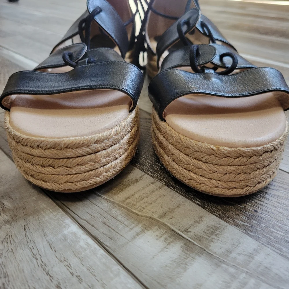 Passeggiando Ravello Platform Gladiator Espadrille Sandals Size 41